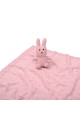 Κουβέρτα πλεκτή αγκαλιάς Liolios home Bunny Toy Pink