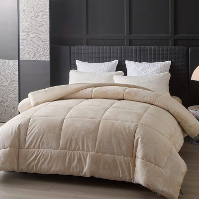 Πάπλωμα-Κουβερτοπάπλωμα Βελούδινο Υπέρδιπλο 220x240 Cordelia Cream