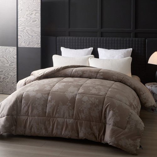 Πάπλωμα-Κουβερτοπάπλωμα Βελούδινο King Size 260x240 Cordelia Grey