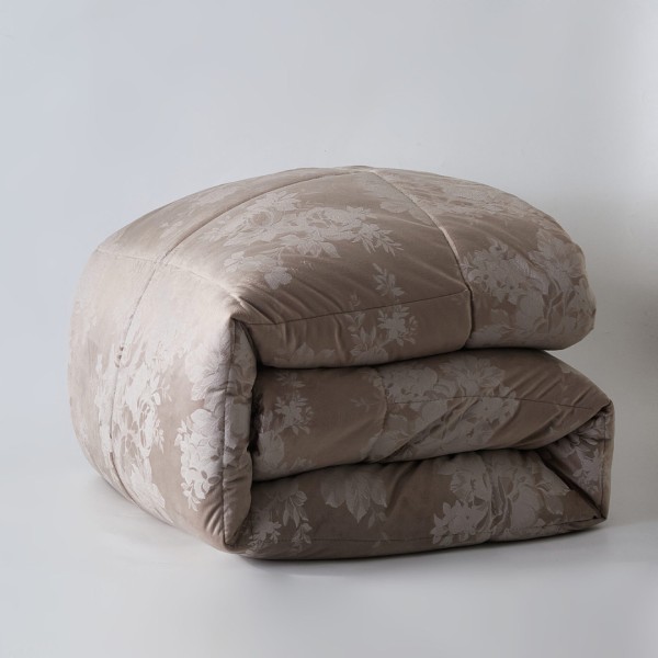 Πάπλωμα-Κουβερτοπάπλωμα Βελούδινο Υπέρδιπλο 220x240 Cordelia Grey