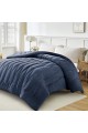 Κουβερτοπάπλωμα Υπέρδιπλο (220x240) Liolios Home Doha Navy 