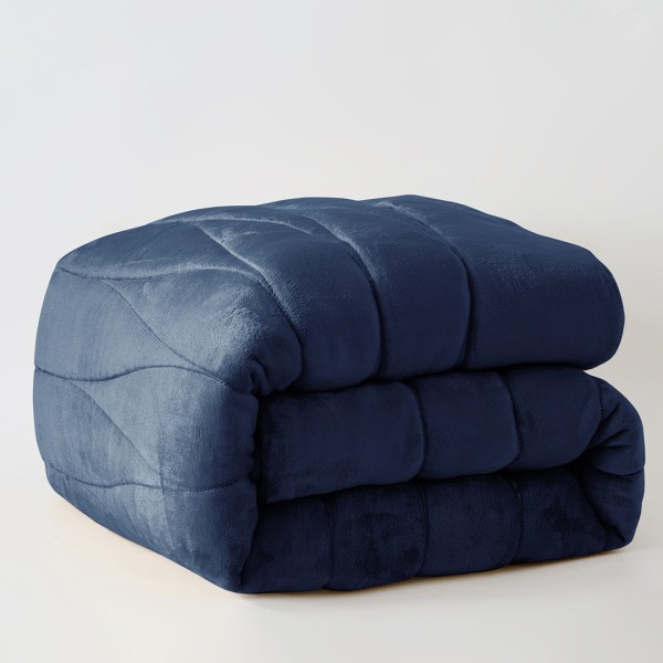 Κουβερτοπάπλωμα Υπέρδιπλο (220x240) Liolios Home Doha Navy 