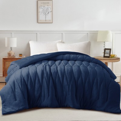 Κουβερτοπάπλωμα Υπέρδιπλο (220x240) Liolios Home Doha Navy 