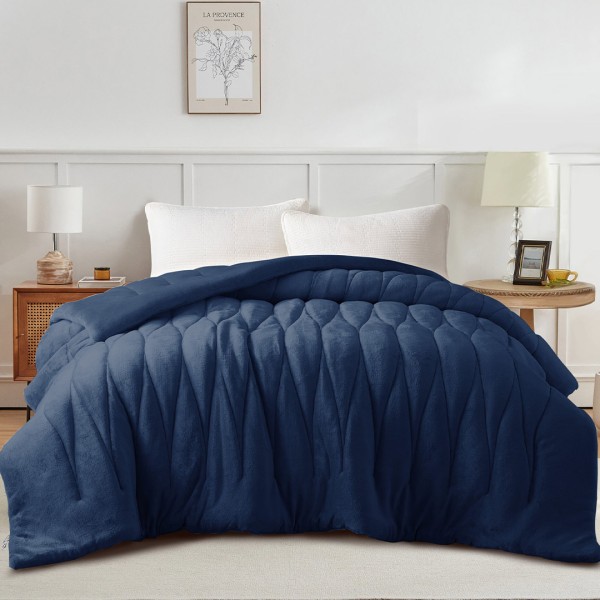 Κουβερτοπάπλωμα Υπέρδιπλο (220x240) Liolios Home Doha Navy 