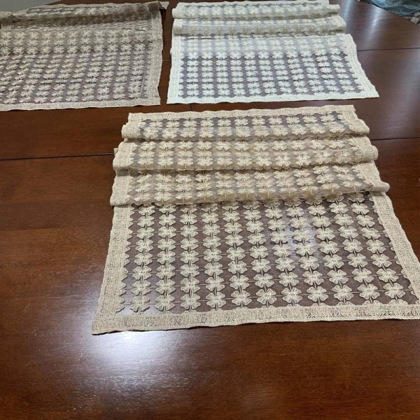 Σετ 5 τμχ με δαντέλα Liolios Home FX-1