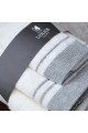 Πετσέτες μπάνιου 3 τμχ Liolios Home KITKAT Grey 