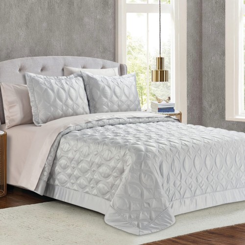 Κουβερλί King Size (Σετ 250x240) Liolios Home Monte Carlo Beige