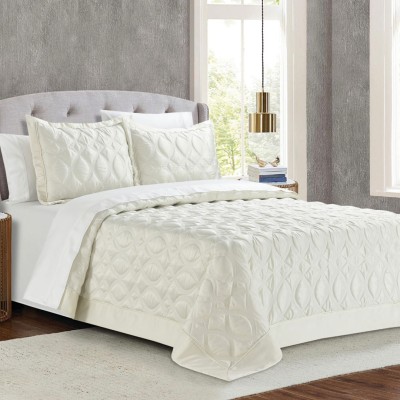Κουβερλί King Size (Σετ 250x240) Liolios Home Monte Carlo Ivory