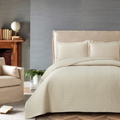 Κουβερλί King Size (Σετ 240x250) Liolios Home Manolia Sand