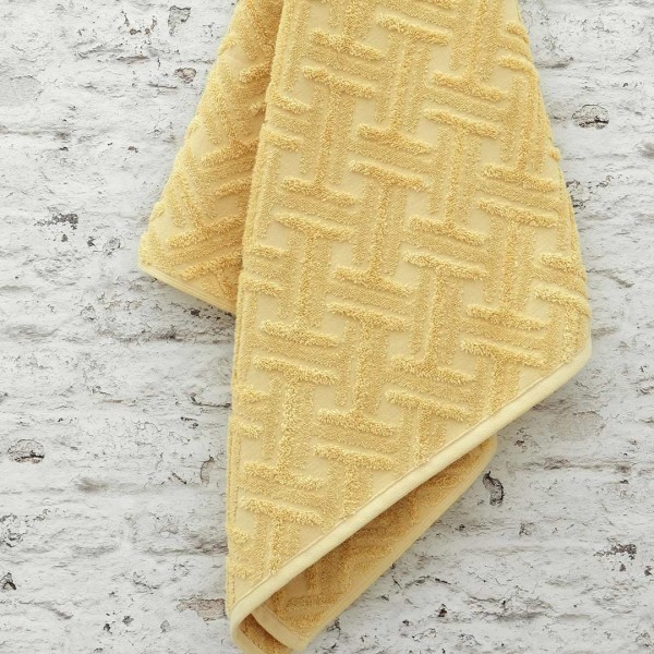 Πετσέτες μπάνιου 3 τμχ Liolios Home Milano Yellow