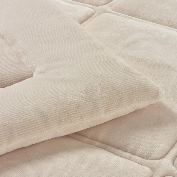 Κουβερτοπάπλωμα Υπέρδιπλο (220x240) Liolios Home Napoli Cream 