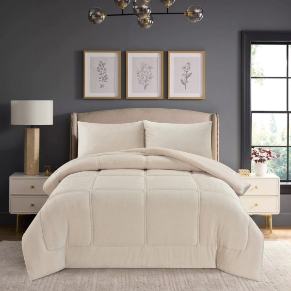 Κουβερτοπάπλωμα Υπέρδιπλο (220x240) Liolios Home Napoli Cream 