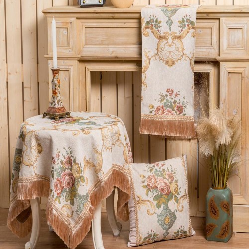 Runner 33x140 Chenille Jacquard Liolios Home PLS-TB2210 Amphora