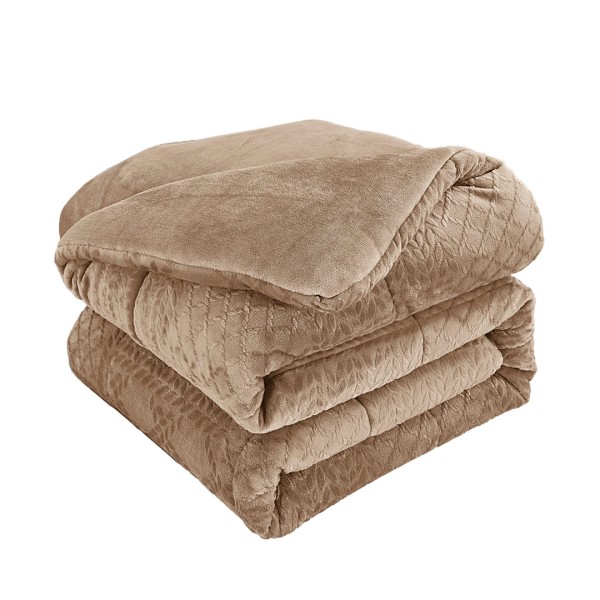 Κουβερτοπάπλωμα King Size 260x240 Liolios Home Prestige Coffee