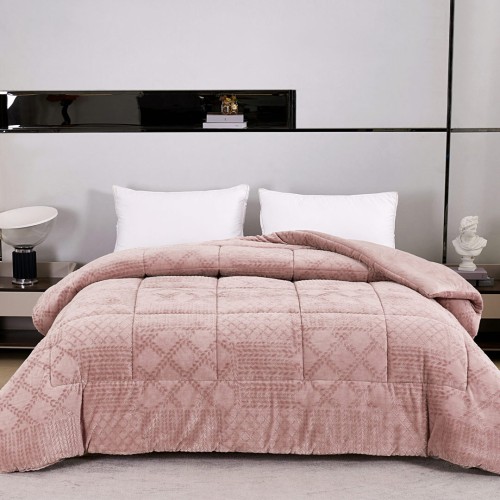Κουβερτοπάπλωμα King Size 260x240 Liolios Home Prestige Pink