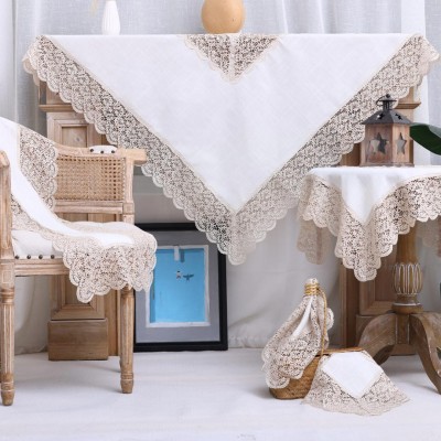 Runner 40x160 Λινό με Δαντέλα Cappuccino Liolios Home QZ1600053