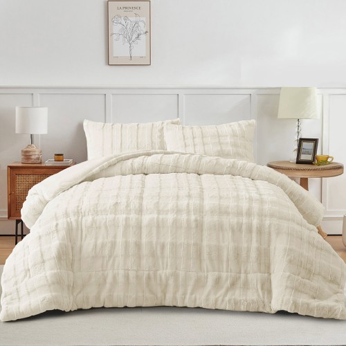 Κουβερτοπάπλωμα Γούνινο Rabbit Fur Υπέρδιπλο 220x240 Tokyo Cream