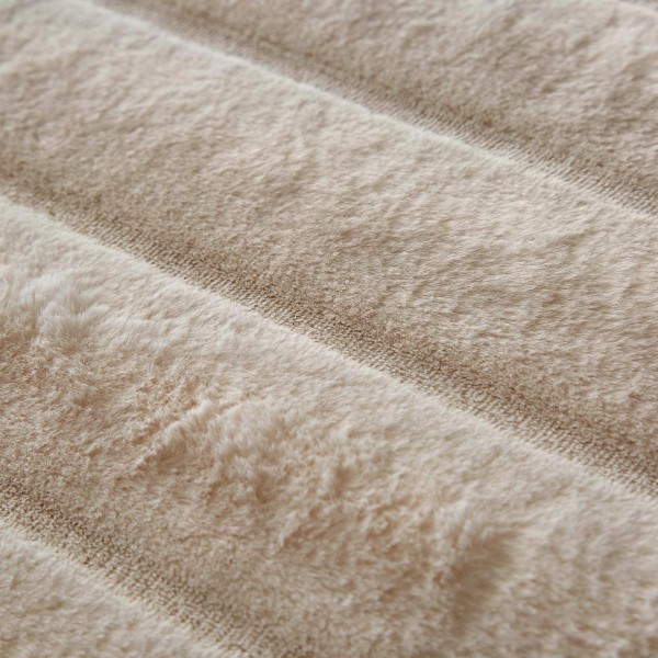 Κουβερτοπάπλωμα Γούνινο Rabbit Fur Υπέρδιπλο 220x240 Volcano Taupe