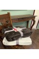Κουβέρτα Βελουτέ Ημίδιπλη 160X220 ZIGZAG CREAM