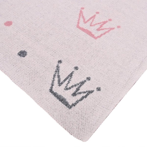 Κουβέρτα πλεκτή αγκαλιάς Liolios home Crown (natural)