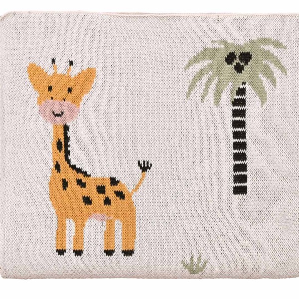 Κουβέρτα πλεκτή αγκαλιάς Liolios home Safari (Multi)