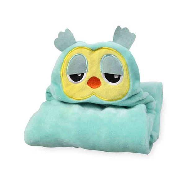 Κουβέρτα Fleece Με Κουκούλα (125x80) Morven Κουκουβάγια 2147