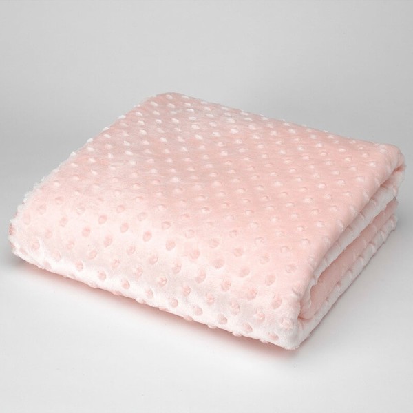 Κουβέρτα Βελουτέ Κούνιας 110x140 Morven Bubbles J61 14-Ροζ