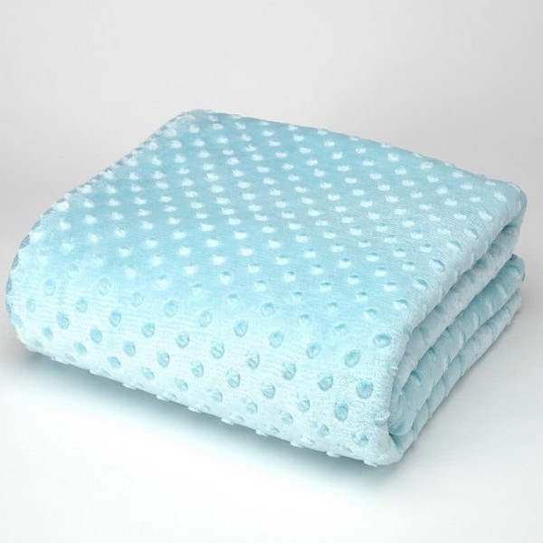Κουβέρτα Βελουτέ Κούνιας 110x140 Morven Bubbles J61 45-ΜΠΛΕ