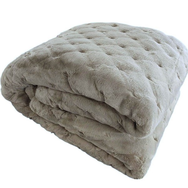 Κουβερτοπάπλωμα Γούνινο Ημίδιπλο 170X240 Morven Lyon 1910 Μπεζ