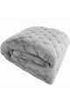 Κουβερτοπάπλωμα Γούνινο Υπέρδιπλο 220X240 Morven Lyon 1910 Γκρι
