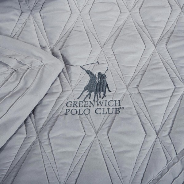 Κουβερλί Υπέρδιπλο (Σετ 220x240) Greenwich Polo Club Solid 2160 Grey