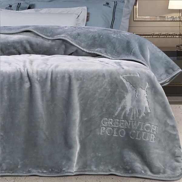 Κουβέρτα Βελουτέ Ημίδιπλη 160x240 Greenwich Polo Club Essential 2495