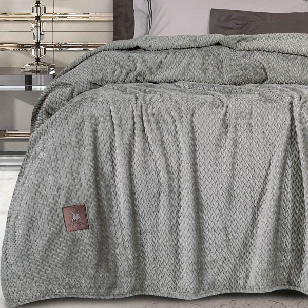 Κουβέρτα Fleece Υπέρδιπλη (220x240) Greenwich Polo Club Essential 2496 Grey