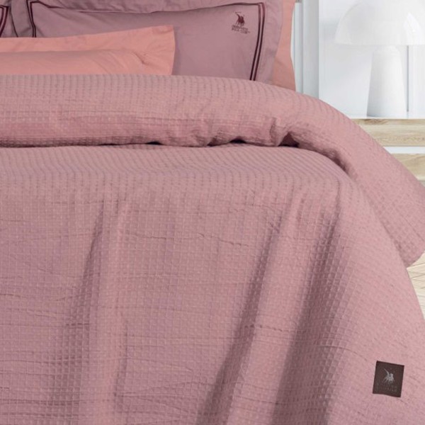 Κουβέρτα Πικέ Υπέρδιπλη (230x250) Greenwich Polo Club Solid 3402 Pink