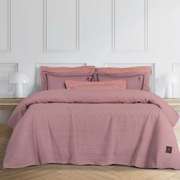 Κουβέρτα Πικέ Υπέρδιπλη (230x250) Greenwich Polo Club Solid 3402 Pink