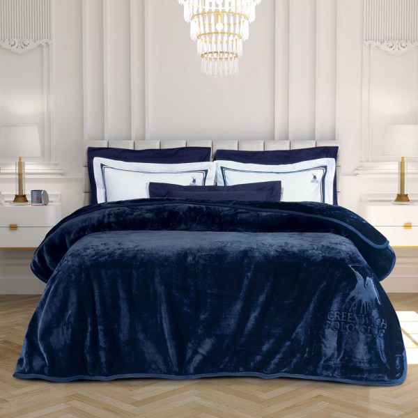Κουβέρτα Βελουτέ Υπέρδιπλη 220x240 Greenwich Polo Club 3439