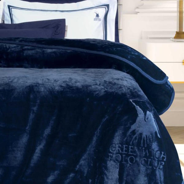 Κουβέρτα Βελουτέ Υπέρδιπλη 220x240 Greenwich Polo Club 3439