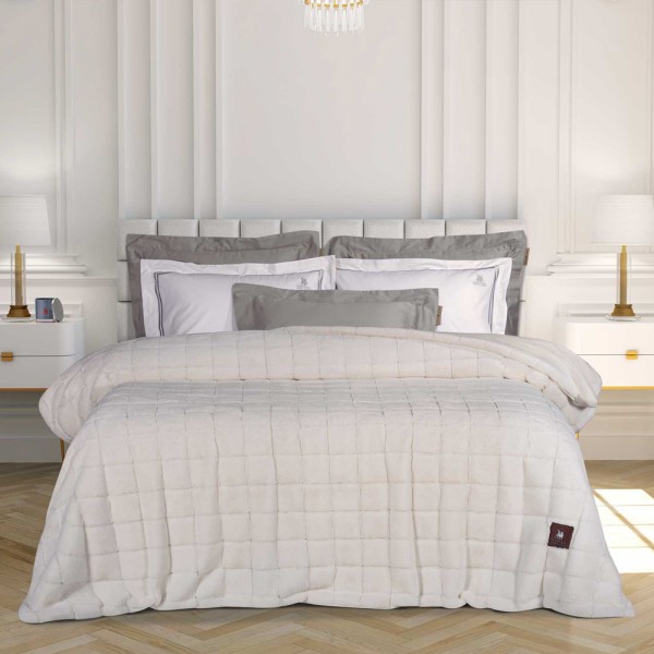 Κουβερτοπάπλωμα Υπέρδιπλο 220x240 Greenwich Polo Club Premium 3451 White