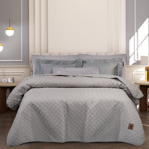 Κουβερλί Υπέρδιπλο (220x240) Greenwich Polo Club Essential 3462 Grey