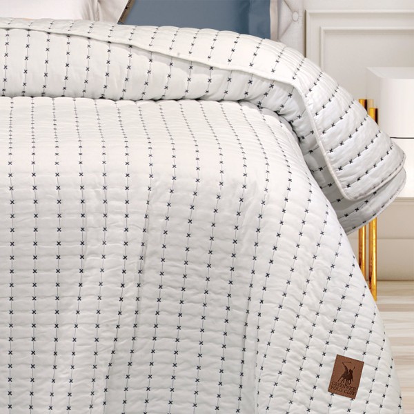 Κουβερλί Υπέρδιπλο (230x250) Greenwich Polo Club Essential 3464 Ivory