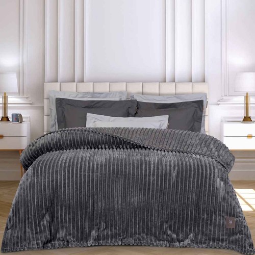 Κουβέρτα Fleece Υπέρδιπλη (220x240) Greenwich Polo Club Essential 3486 Grey