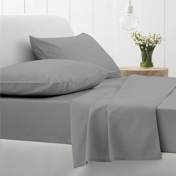 Σετ σεντόνια υπέρδιπλα Sunshine Cotton Feelings 107 Dark Grey 235x270