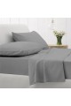 Σετ σεντόνια υπέρδιπλα Sunshine Cotton Feelings 107 Dark Grey 235x270