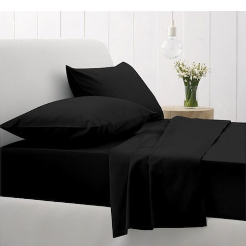 Σετ σεντόνια υπέρδιπλα Sunshine Cotton Feelings 111 Black 235x270