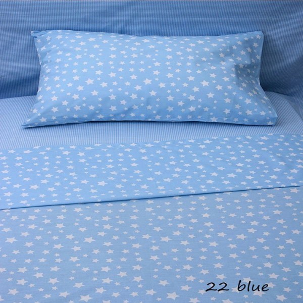 Σετ σεντόνια ημίδιπλα 165x270 Sunshine 22 blue