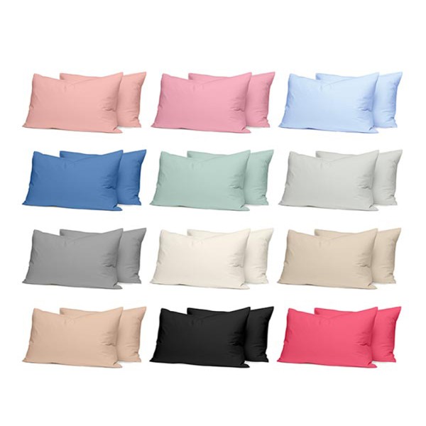 Μαξιλαροθήκες Cotton Feelings 106 Light Grey 50x70