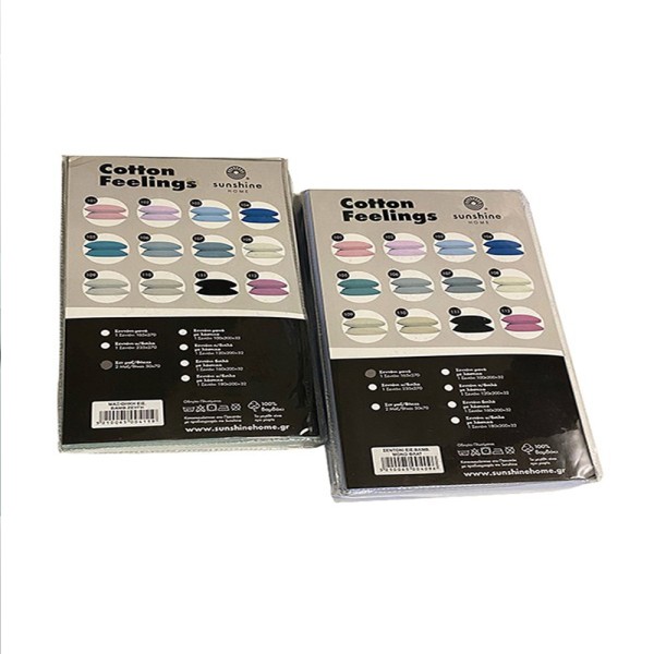 Μαξιλαροθήκες Cotton Feelings 106 Light Grey 50x70