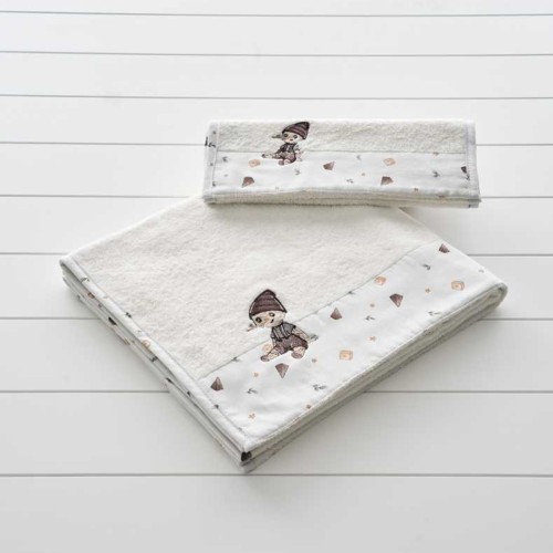 Πετσέτες σετ 2 τμχ Vesta Home Pinocchio