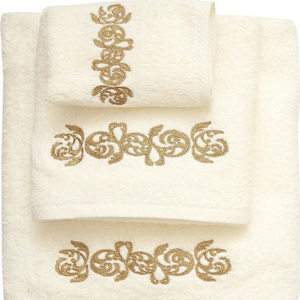 Πετσέτες μπάνιου 3 τμχ VIOPROS Σχ35 εκρού 70x140