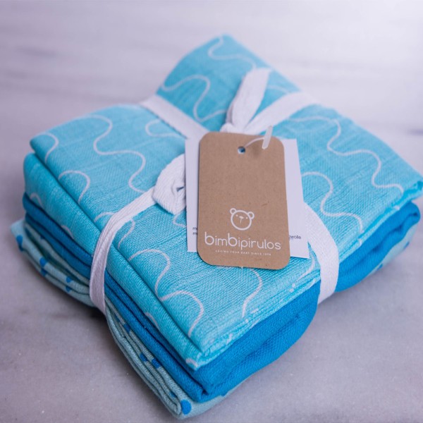 Μουσελίνες/Πάνες αγκαλιάς σετ 3 τμχ 70x80 Bimbipirulos